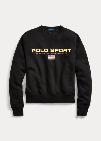 Sudaderas Polo Ralph Lauren Mujer Negros - Polo Sport Fleece - TXMHU6194